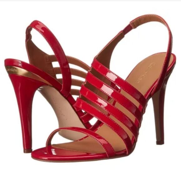 CALVIN KLEIN MARIAN SLINGBACK HIGH HEEL STILETTOS SANDAL G1 - Picture 16 of 16